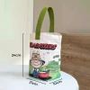 Túi Vải Canvas Đựng Bình Giữ Nhiệt Cute Hình Rồng - Quai Xách Tiện Lợi Giá 60k 3