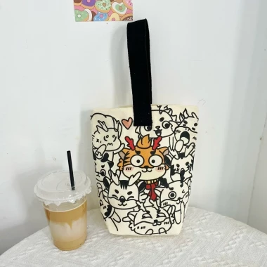 Túi Vải Canvas Đựng Bình Giữ Nhiệt Cute Hình Rồng - Quai Xách Tiện Lợi Giá 60k 12 Túi Vải Canvas Đựng Bình Giữ Nhiệt Cute Hình Rồng - Quai Xách Tiện Lợi Giá 60k 12