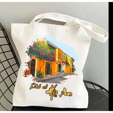 Túi Vải Canvas Tote Hội An Đà Nẵng Giá Cực Mềm 38860đ - Túi Đeo Vai Đi Chơi Tiện Dụng 14