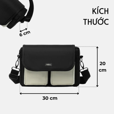 Túi Vải đeo chéo BRANDON Thời Trang Cao Cấp Nam Nữ ĐI Học Đi Làm | M Studio 8