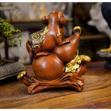 Tượng Chuột phong thủy Gamora Decor - tài lộc, quà tân gia tuổi Tý, trang trí nhà cửa 3