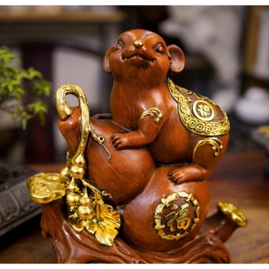 Tượng Chuột phong thủy Gamora Decor - tài lộc, quà tân gia tuổi Tý, trang trí nhà cửa 4