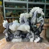 Tượng Song Mã Đá Đúc phong thủy thu hút tài lộc - Qtt Gems Stone giảm 270.000