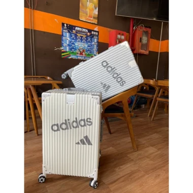 Vali Adidas sticker màu trắng sữa size 20,size 28 Cao cấp 9