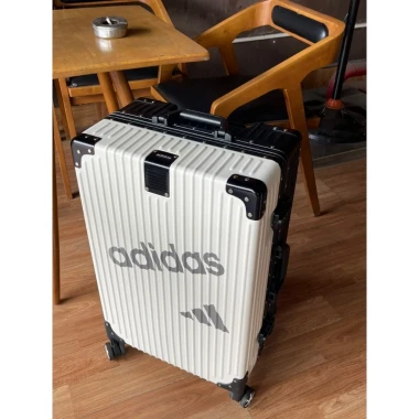 Vali Adidas sticker màu trắng sữa size 20,size 28 Cao cấp 10