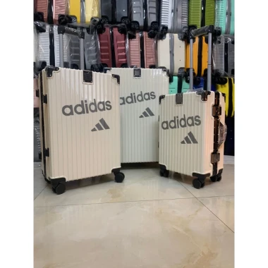 Vali Adidas sticker màu trắng sữa size 20,size 28 Cao cấp 13