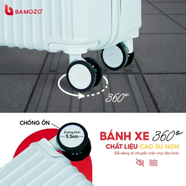 Vali Du Lịch Bamozo 20/24inch Nhựa ABS Cứng Bền Đẹp Giá Rẻ 419k 7