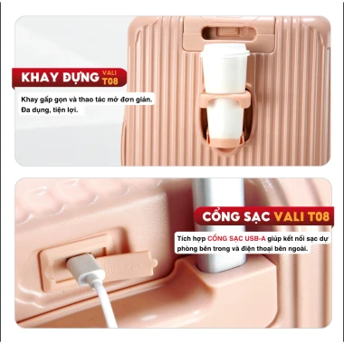Vali Du Lịch Cao Cấp Kingsun T08/T01 20/24/28inch Nhựa ABS Giá Rẻ Bảo Hành 5 Năm 5 Vali Du Lịch Cao Cấp Kingsun T08/T01 20/24/28inch Nhựa ABS Giá Rẻ Bảo Hành 5 Năm 5
