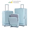 Vali Du Lịch Sea Choice 2037 Khung Nhôm Cứng Khóa TSA - Có Khay Đựng Cốc & Cổng Sạc USB Giá Cực Sốc 2