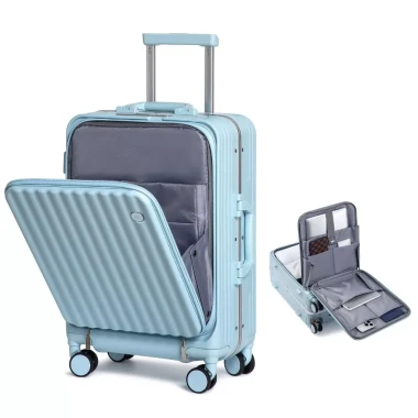 Vali Du Lịch Sea Choice 2037 Khung Nhôm Cứng Khóa TSA - Có Khay Đựng Cốc & Cổng Sạc USB Giá Cực Sốc 10