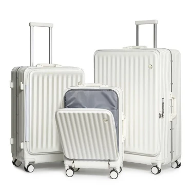 Vali Du Lịch Sea Choice 2037 Khung Nhôm Cứng Khóa TSA - Có Khay Đựng Cốc & Cổng Sạc USB Giá Cực Sốc 14
