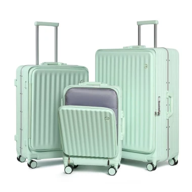 Vali Du Lịch Sea Choice 2037 Khung Nhôm Cứng Khóa TSA - Có Khay Đựng Cốc & Cổng Sạc USB Giá Cực Sốc 15
