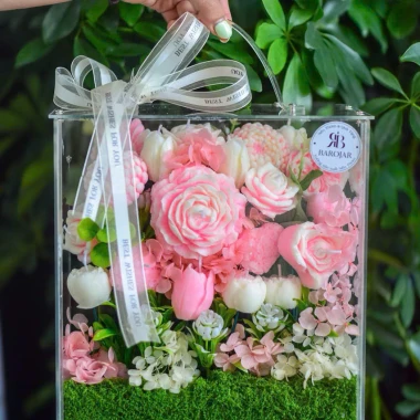 Vali Hoa Nến Thơm 27x24x15cm Giá Cực Sốc 579.600đ - Vali Cứng Di Động Sang Trọng Tiết Kiệm 127k
