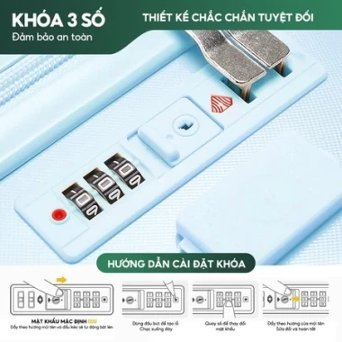 Vali kéo du lịch thời trang cao cấp - Giá chỉ 283k! Vali Size 24/20 ABS Chất Lượng Cao Cấp Giảm 25% 4