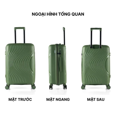 Vali Kéo MIAvn Larita LENA - Size 20/24/28, Nhựa PP Dẻo Bền Bỉ, Hạn Chế Bể Vỡ, Khoá TSA, Bảo Hành Trọn 3 Vali Kéo MIAvn Larita LENA - Size 20/24/28, Nhựa PP Dẻo Bền Bỉ, Hạn Chế Bể Vỡ, Khoá TSA, Bảo Hành Trọn 3
