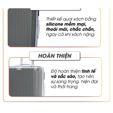 Vali Kéo Satisfaction Giá Rẻ - Cỡ 20/24 inch, ABS Siêu Bền, Khóa Số, BH 5 Năm 3 Vali Kéo Satisfaction Giá Rẻ - Cỡ 20/24 inch, ABS Siêu Bền, Khóa Số, BH 5 Năm 3