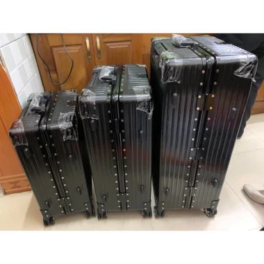 Vali Khung Nhôm Khóa Sập Cao Cấp - Mẫu Vuông Bo Góc Kim Loại Tráng Gương Giá Rẻ 12