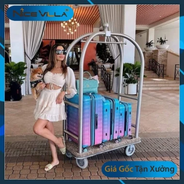 Vali Nhựa Carbon PC NiceVilla Khóa kéo Mở Rộng Chống Vỡ 20-29 Inch Giảm Giá 440k 7