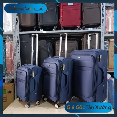 Vali Vải Cao Cấp NiceVilla Khóa Kéo Mở Rộng 3cm - Giảm 184k Còn 632k, Size 20/24/28 Inch Mới 5