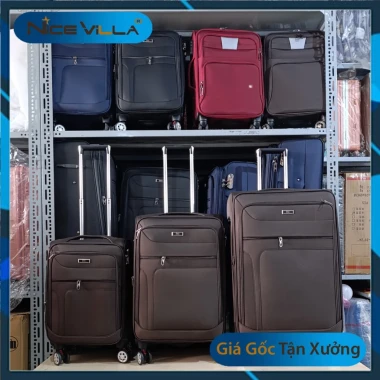 Vali Vải Cao Cấp NiceVilla Khóa Kéo Mở Rộng 3cm - Giảm 184k Còn 632k, Size 20/24/28 Inch Mới 13