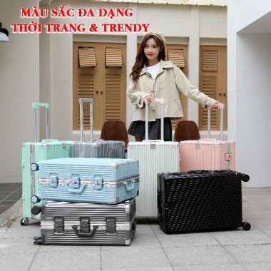 VALI XÁCH TAY CABIN 20inch - KHUNG NHÔM KHÓA TSA - MÓC TREO - CHỈ 390K! Vali Cao Cấp 7-10kg 10