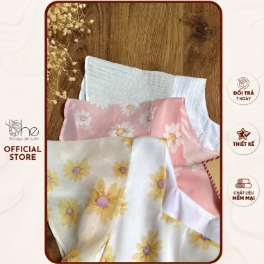 Váy đầm nữ cổ vuông hoa She tay tiên đuôi cá xinh đẹp giá 395k giảm từ 505k SDX144 7 Váy đầm nữ cổ vuông hoa She tay tiên đuôi cá xinh đẹp giá 395k giảm từ 505k SDX144 7