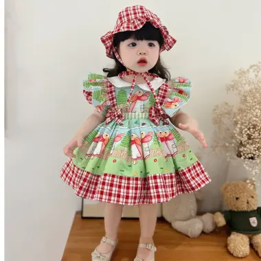 Váy Lolita Xanh Thỏ Phối Caro Cho Bé Gái 3-19kg Đầy Tháng Sinh Nhật Giá 200k 4 Váy Lolita Xanh Thỏ Phối Caro Cho Bé Gái 3-19kg Đầy Tháng Sinh Nhật Giá 200k 4