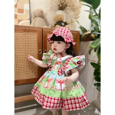 Váy Lolita Xanh Thỏ Phối Caro Cho Bé Gái 3-19kg Đầy Tháng Sinh Nhật Giá 200k 8 Váy Lolita Xanh Thỏ Phối Caro Cho Bé Gái 3-19kg Đầy Tháng Sinh Nhật Giá 200k 8