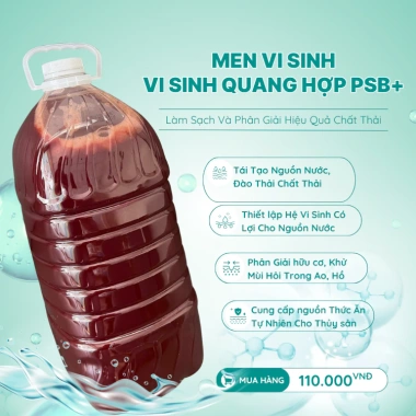 Vi Sinh PSB Quang Hợp 5L cho Ao Cá và Bể Koi - Tăng Oxy, Lọc Nước, Giảm Giá 110k 5