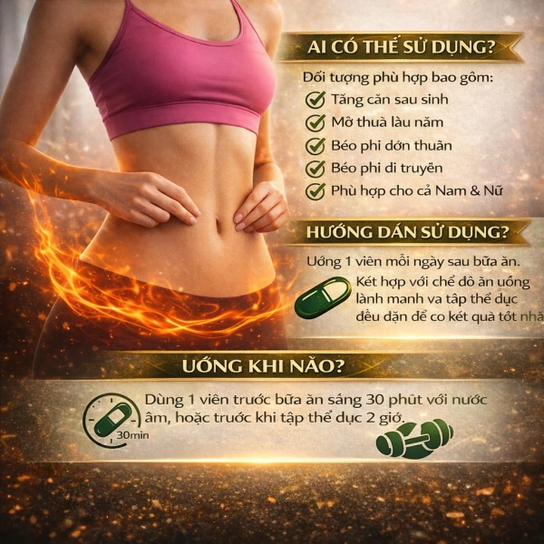 Hình ảnh sản phẩm Viên Sausando Hỗ Trợ Trao Đổi Chất & Quản Lý Cân Nặng Nam Nữ - 10 viên 120.000 VND