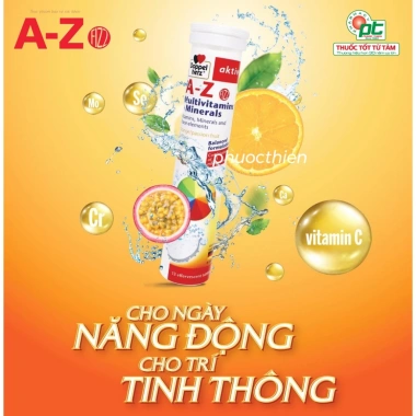 Viên sủi Doppelherz A‑Z Fizz 13 viên – Vitamin tổng hợp, khoáng chất, tăng năng lượng, 99.000₫ 2