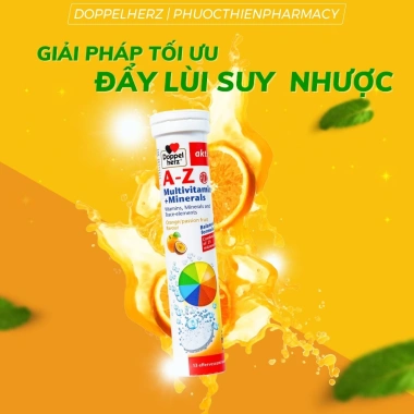 Viên sủi Doppelherz A‑Z Fizz 13 viên – Vitamin tổng hợp, khoáng chất, tăng năng lượng, 99.000₫ 3