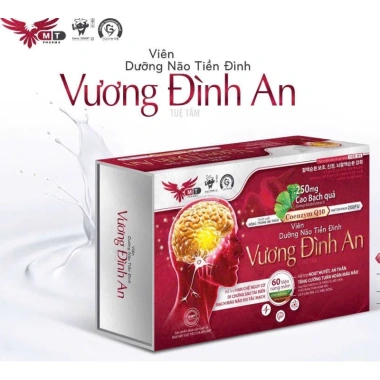 Viên uống bổ não VƯƠNG ĐÌNH AN, hỗ trợ hoạt huyết, giảm đau đầu, chóng mặt, giúp ngủ ngon Hộp 2 Lọ 60 Viên