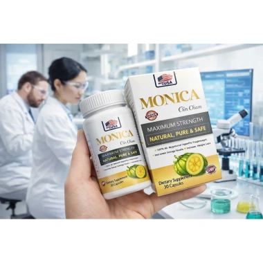 Viên Uống Giảm Cân Gin Clean Monica Đốt Mỡ Siết Eo Cấp Tốc – Made in USA, 30 viên