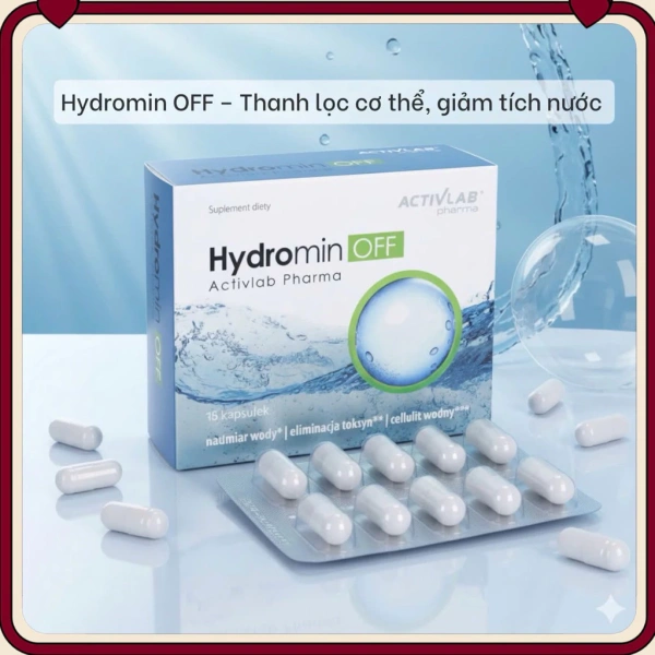 Hình ảnh sản phẩm Viên Uống Giảm Cân Hydromin OFF Activlab – Tích Nước, Phù Nề, Đốt Mỡ Nhanh 30 Viên 550k