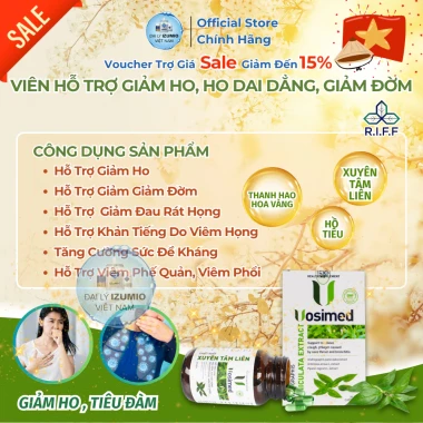 Viên Uống Giảm Ho Đờm, Viêm Họng, Phế Quản Vosimed - Freeship, Giảm Giá 280k 4 Viên Uống Giảm Ho Đờm, Viêm Họng, Phế Quản Vosimed - Freeship, Giảm Giá 280k 4