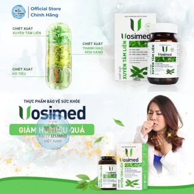 Viên Uống Giảm Ho Đờm, Viêm Họng, Phế Quản Vosimed - Freeship, Giảm Giá 280k 10 Viên Uống Giảm Ho Đờm, Viêm Họng, Phế Quản Vosimed - Freeship, Giảm Giá 280k 10