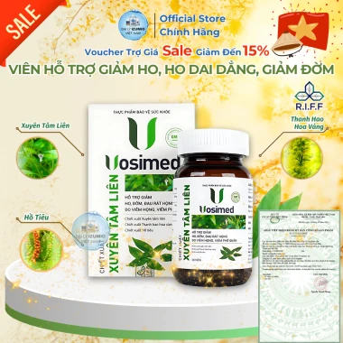 Viên Uống Giảm Ho Đờm, Viêm Họng, Phế Quản Vosimed - Freeship, Giảm Giá 280k 11 Viên Uống Giảm Ho Đờm, Viêm Họng, Phế Quản Vosimed - Freeship, Giảm Giá 280k 11
