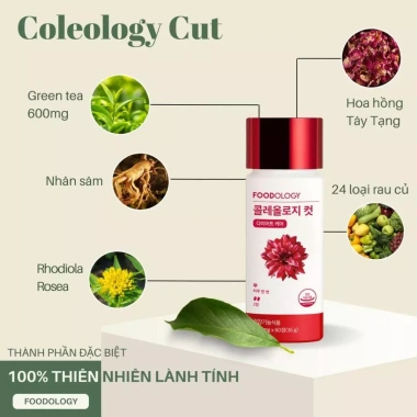 Viên uống hỗ trợ giảm cân Foodology Coleology Cut Pro 60 viên 30 ngày Giúp Eo thon, Thải độc, Kiểm soát cân nặng - ninis