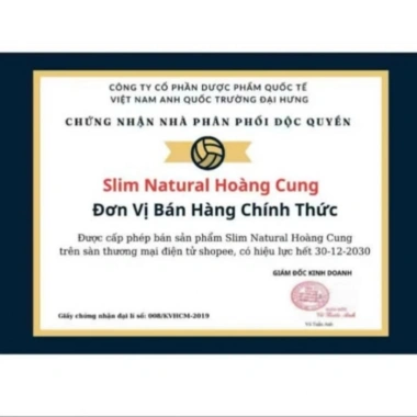 Viên uống Hoàng Cung Slim Natural 30 viên - Chính hãng, giảm cân tự nhiên an toàn, 139.000đ 6