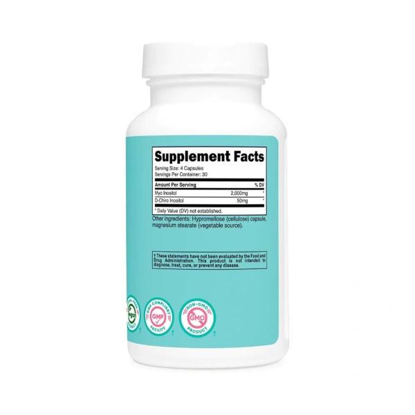 Hình ảnh sản phẩm Viên Uống Myo D-Chiro Inositol Nutricost - Tăng Cường Thần Kinh, Hỗ Trợ Hormone, 120 viên - 850k