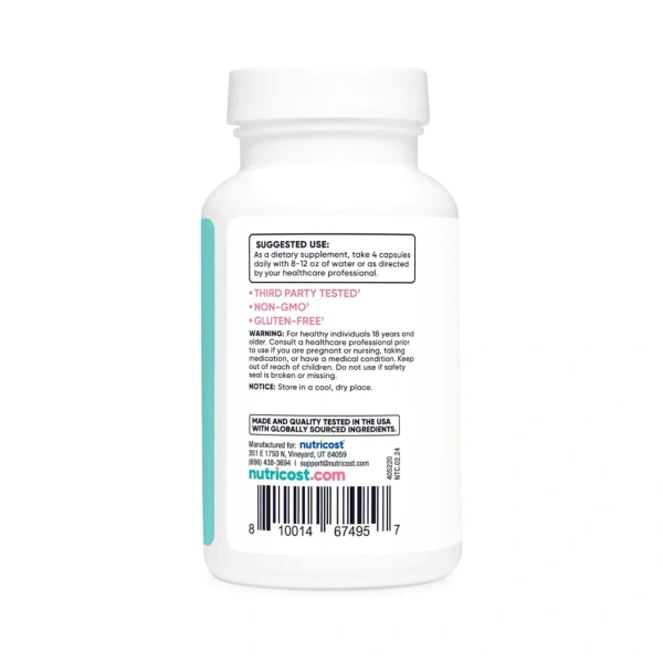 Hình ảnh sản phẩm Viên Uống Myo D-Chiro Inositol Nutricost - Tăng Cường Thần Kinh, Hỗ Trợ Hormone, 120 viên - 850k