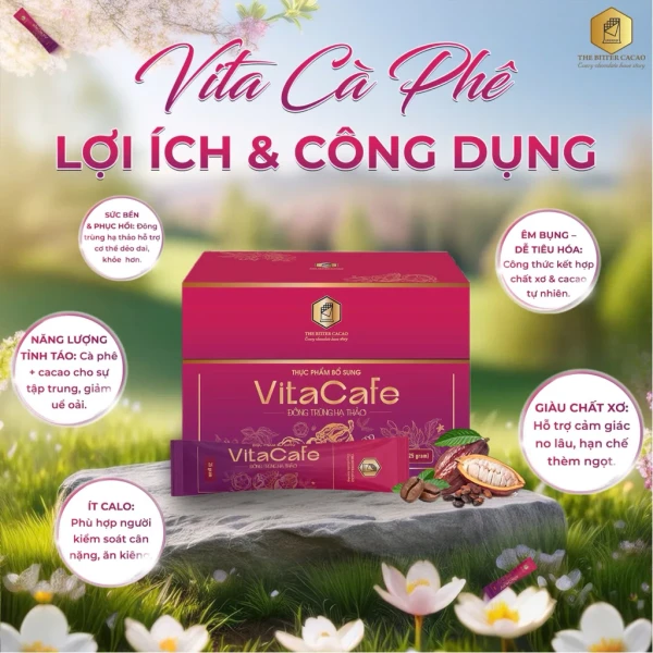 Hình ảnh sản phẩm Vita Café Đông Trùng Hạ Thảo - Nước tăng đề kháng, hỗ trợ giảm cân, chỉ 290.000