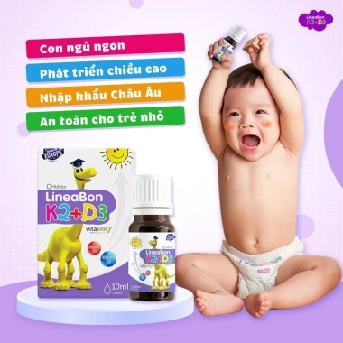 Vitamin D3 K2 tăng chiều cao cho bé LineaBon 10ml giá tốt 320k 6 Vitamin D3 K2 tăng chiều cao cho bé LineaBon 10ml giá tốt 320k 6