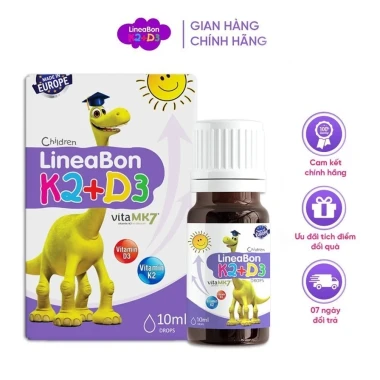 Vitamin D3 K2 tăng chiều cao cho bé LineaBon 10ml giá tốt 320k 9 Vitamin D3 K2 tăng chiều cao cho bé LineaBon 10ml giá tốt 320k 9