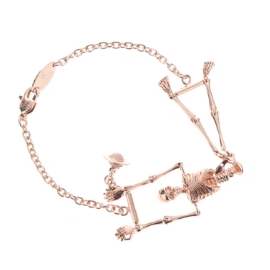 Vivienne Westwood Đồng Hồ Xương Người + Vòng Tay Punk Retro - Giá giảm 343.753 VND