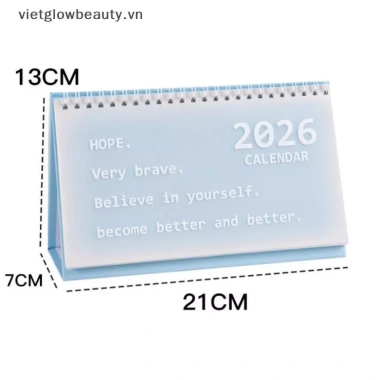 < VLB > Lịch để bàn 2.026 Sách lịch tiếng Anh lớn Danh sách việc cần làm hàng năm Quản lý thời gian kế hoạch hàng ngày hàng tháng.