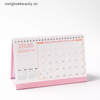 < VLB > Lịch để bàn 2.026 Sách lịch tiếng Anh lớn Danh sách việc cần làm hàng năm Quản lý thời gian kế hoạch hàng ngày hàng tháng.