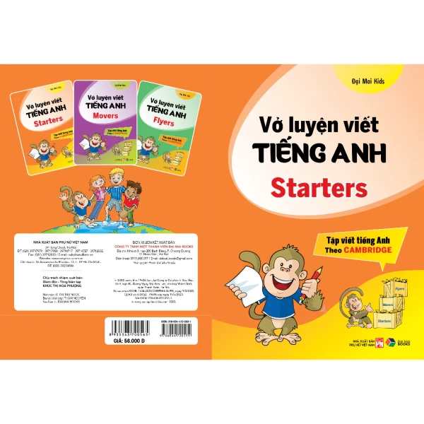 Hình ảnh sản phẩm Vở Luyện Viết Tiếng Anh Cambridge Starters, Movers, Flyers - Tập Viết Tiếng Anh Theo Cambridge Giá Tốt