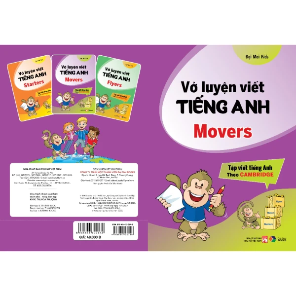 Hình ảnh sản phẩm Vở Luyện Viết Tiếng Anh Cambridge Starters, Movers, Flyers - Tập Viết Tiếng Anh Theo Cambridge Giá Tốt